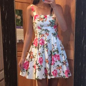 Retro floral fit and flare dress by Colori medium